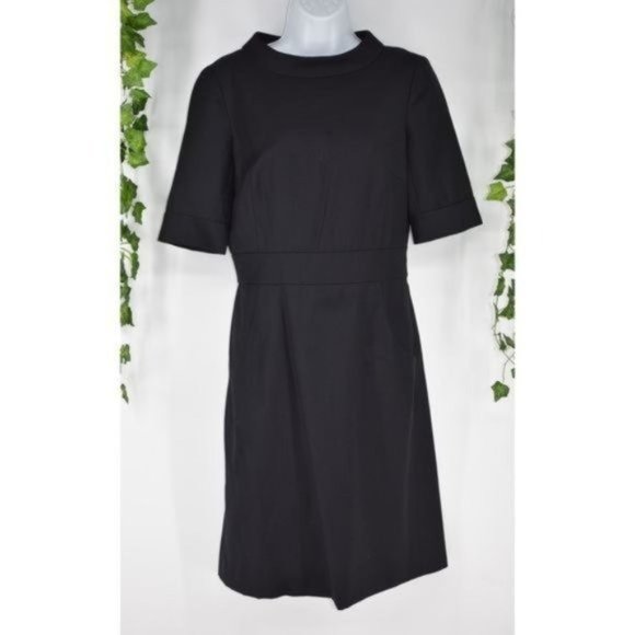 J. Crew Dresses & Skirts - J. Crew black Kennedy button back midi dress 2